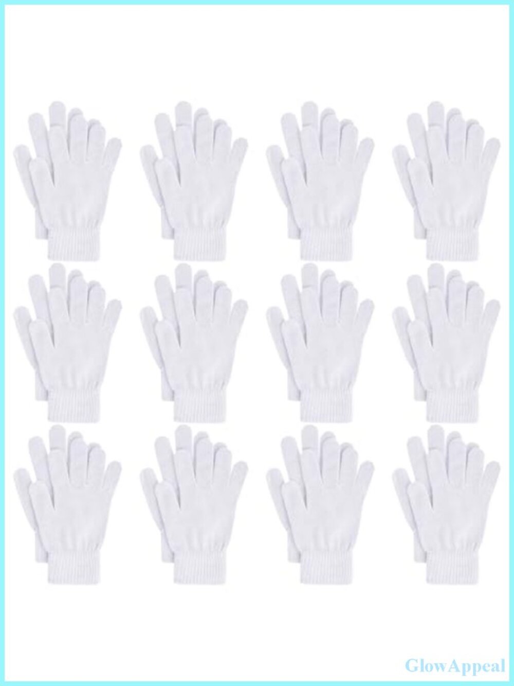 12 Pack Winter Knit Stretchy Gloves for Women Men Acrylic Warm